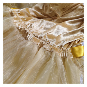 Robe de fête pour enfants, nouvelle conception MS, robe de princesse reine des neiges jaune, costume Elsa pour filles - Product Image 5