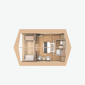 New Luxury Resort Glamping <b>Tent</b> Alunimun Structure Windproof Safari Hotel Lodge <b>Tent</b> With Bathroom - Product Image 6