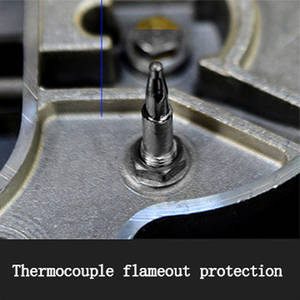 Table de cuisson à gaz NG / <span class=keywords><strong>LG</strong></span> encastrable à brûleur unique, panneau en verre, brûleur en cuivre haute puissance, cuisinière à gaz - Product Image 3