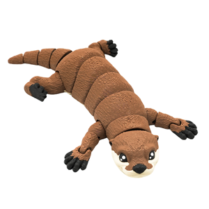Jouet d'outarde articulé imprimé en 3D, figurine d'outarde flexible et mobile, modèle animal en PLA, décoration d'intérieur, cadeau pour enfants, anti-stress - Product Image 1
