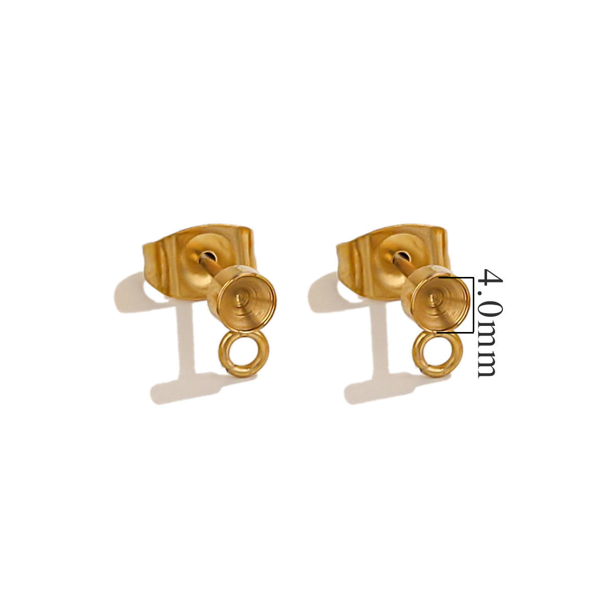 4mm with ring - gold