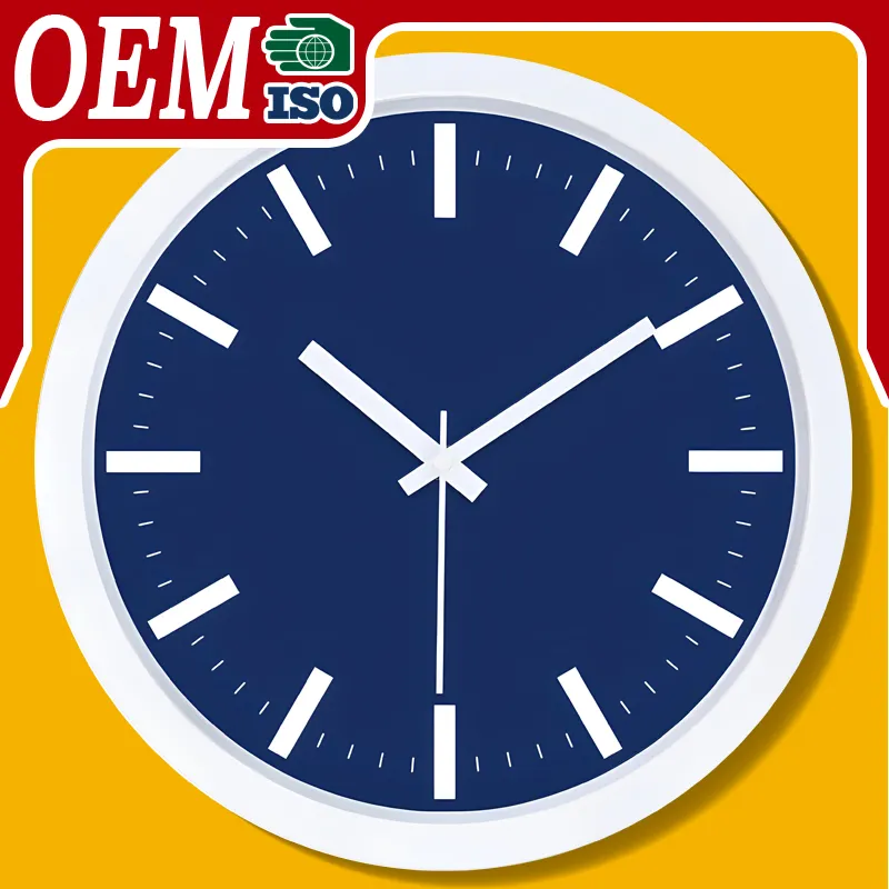 Oem 30Cm Moderne Huisdecoratie Wandklok Custom Logo Digitale Klokken Horloge Eigentijdse Schattige Enkel Gezicht Antiek Hout