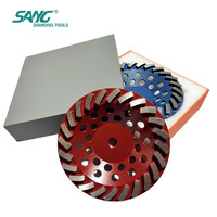 Disques à meuler diamantés SANG 125MM 150MM 180MM à liaison forte pour le décapage de revêtements, disques turbo diamantés pour béton et maçonnerie