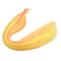Cheveux synthétiques tressés personnalisés en fibre haute température avec paillettes brillantes pour des torsades arc-en-ciel scintillantes