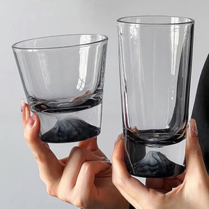 Tazza di vetro di montagna <span class=keywords><strong>Fuji</strong></span> nero profondo Lelyi nel Design creativo di nicchia tazza di caffè di montagna della neve - Product Image 3