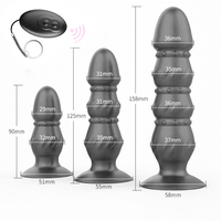 Masturbateur masculin en silicone, plug anal gonflable, masseur de la prostate, vibrateur de queue pour hommes