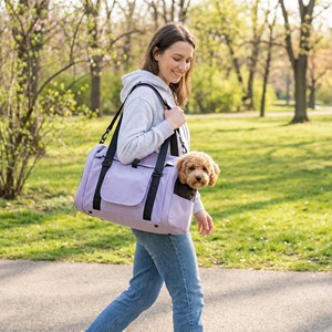 2026 Yeni Gelen Klasik Tarz Su Geçirmez Nefes Alabilen Oxford Evcil Hayvan Taşıma Çantası, Kediler, Köpekler ve Yavrular için Fermuarlı Kapatma ile - Product Image 2