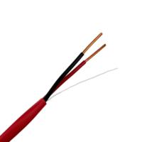Cable de Alarma contra Incendios UL1424 de Fábrica China FPLR 2C 22AWG, Cable de Comunicación de PVC Rojo LSZH con Cobre Desnudo Sin Blindaje para Sistemas de Seguridad