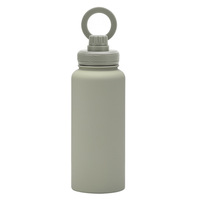 Couvercle de support de téléphone magnétique réglable Logo personnalisé Termos isolé 32oz bouteille d'eau magnétique support de téléphone bouteille d'eau avec poignée
