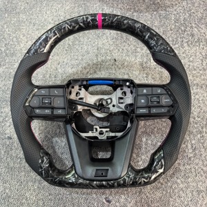 Volante de Fibra de Carbono Forjado Rojo Hecho a Mano Personalizado YLD para <span class=keywords><strong>Toyota</strong></span> Camry de 8ª Generación L <span class=keywords><strong>LE</strong></span> XLE SE XSE TRD Avalon - Product Image 3