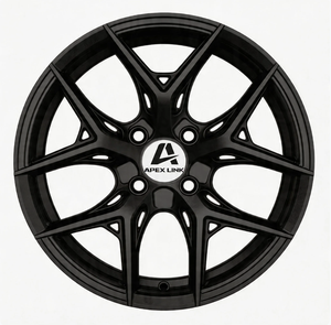 JT210 Jante en alliage d'aluminium modifiée à 5 branches, 19 pouces, 4 trous, noir mat, neuve, pour divers modèles - Product Image 1