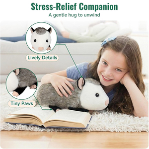 Nuevo Juguete de Peluche de Ratón de Simulación Creativo, Animales de Peluche Suaves y Realistas, Juguete de Peluche de <span class=keywords><strong>Possum</strong></span> Realista, Regalos Divertidos para Niños y Adultos - Product Image 2