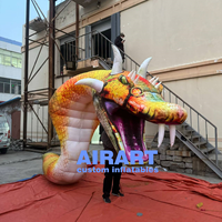 Diskon besar balon ular raksasa cobra tiup hewan kartun