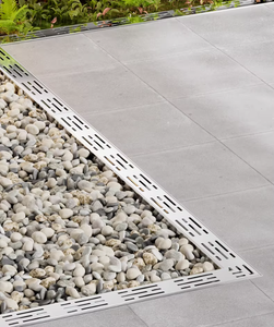 Canale di Drenaggio in Acciaio Inox SS304 <span class=keywords><strong>per</strong></span> Balconi, Esterni e Cortili, Personalizzabile, con Disegno Gratuito 24H - Product Image 3