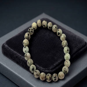 Pulseras Elásticas Hechas a Mano de 8mm con Cuentas de Jaspe Kiwi y Piedras Preciosas Naturales, con Certificado Original, Artesanía en Piedras Semipreciosas - Product Image 1