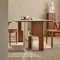 Table à manger moderne en bois pour cuisine, bureau informatique ergonomique de luxe pour la maison, table de restaurant originale