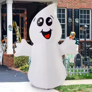 Fantasma Inflable de Halloween Personalizado al por Mayor de 1.5 m con Luz Mágica y LEDs Integrados para Decoración de Jardín, Patio y Césped en Fiestas y Festividades - Product Image 3