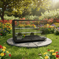 Cage à oiseaux portable en fil de fer pour petits oiseaux, idéale pour l'extérieur - Vente en gros