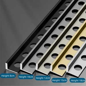 Perfil en L de Aluminio Impermeable para Azulejos, Multifuncional para Esquinas/Bordes/Líneas de Cintura, Tamaño de 8-18 mm, Antiarañazos, Fácil de Limpiar, para Renovación del Hogar - Product Image 4