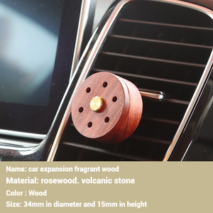 Factory Car Air Freshener Perfume, Wood Fragrance Clips, Creative <b>Accessories</b>, <b>Interior</b> Car Vent Diffuser with Essential Oil - Product Image 5