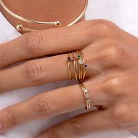Meilleure marque de bijoux en argent Sterling 925 plaqué or 18k, bague en or émeraude pour femmes