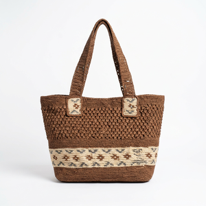 Sac fourre-tout en raphia tressé fait main grande capacité à bandoulière unique, sac de plage décontracté pour femme, sac de transport ouvert avec logo personnalisé - Product Image 1