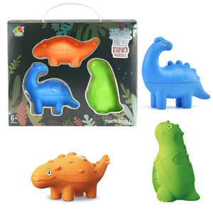 Cubo Mágico de Dinosaurio T-<span class=keywords><strong>Rex</strong></span> |   Rompecabezas Transformable 3x3 y 2x2 para Niños Preescolares |   Juego de aprendizaje temprano con temática animal - Product Image 6