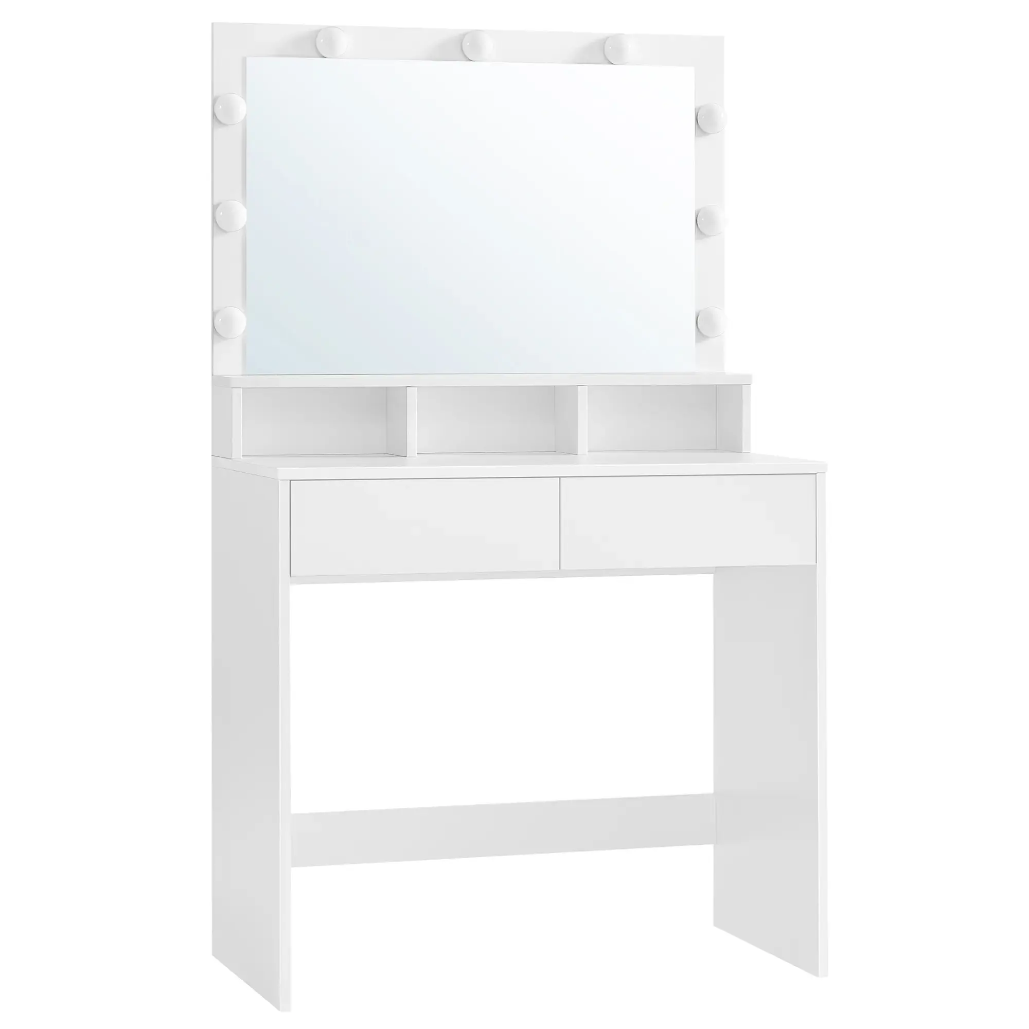 Yatak odası mobilyası beyaz renk çekmece depolama ucuz fiyat bölmesi Vanity Dresser masası