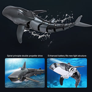 Robot <span class=keywords><strong>sous</strong></span>-<span class=keywords><strong>marin</strong></span> électrique de petite taille pour animaux, piscine, requin, télécommande, natation, bateau requin, requin <span class=keywords><strong>RC</strong></span> - Product Image 4