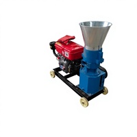 Granulateur d'aliments pour animaux à moteur diesel, granulateur d'aliments pour animaux domestiques et agricoles pour vaches, poulets, canards