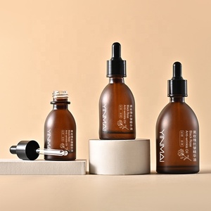 Chai nhỏ giọt thủy tinh tái chế cao cấp, màu hổ phách mờ, trong suốt, dung tích 30ml, 50ml, 100ml, chống rò rỉ, dùng đựng serum mỹ phẩm, in logo tùy chỉnh - Product Image 2