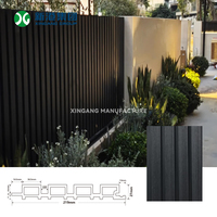 Panneau mural WPC imperméable pour usage extérieur moderne, revêtement mural et de plafond WPC co-extrudé à rainures pour extérieur