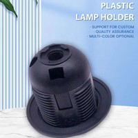 Douille de lampe Ruyi E27 noire en bakélite à verrouillage automatique, filetage complet, 250V 4A, pour éclairage intérieur