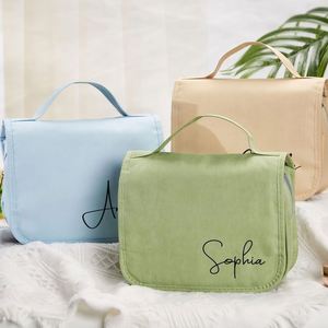 Custom Foldable <b>Hanging</b> Toiletry <b>Bag</b> Waterproof Travel Cosmetic Organizer <b>Bag</b> with Multiple Compartments - Product Image 3