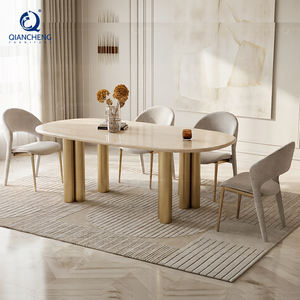 Bàn ăn đá cẩm thạch sang trọng Newstar <span class=keywords><strong>2026</strong></span> Mẫu mới Thiết kế mới Phong cách Bắc Âu tối giản Hiện đại Nội thất gia đình Nhà hàng Khách sạn - Product Image 1