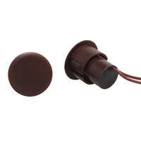 Capteur de contact magnétique encastré de 3/4 po pour portes et fenêtres à cadre en acier, fabriqué en ABS durable