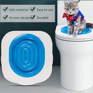 Cat Toilet Trainer Seat With Litter Mat Plastic Waterproof Potty Training Aid For Cats - Product Image 4