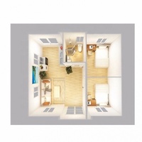Maisons conteneurs d'entrepôt à double aile, très demandées, installation rapide, modulaire, portable, insonorisée, sécurisée, en acier et verre