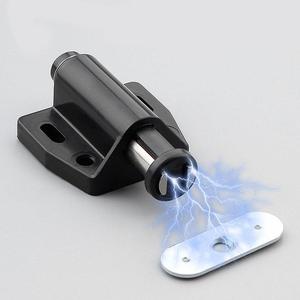 Black Concealed <b>Door</b> <b>Catch</b> Magnetic Cabinet Push To Open Latch Strong Spring Self Locking Mechanism <b>For</b> Glass Wooden <b>Doors</b> - Product Image 4