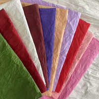 Kertas Pembungkus Bunga Evergreenwrap Warna Solid, Kertas Washi Buatan Tangan, Kertas Pelapis Buket, Latar Belakang Dekoratif, Kertas Pembungkus Bunga DIY