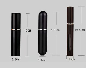 Mini Botella de Spray Metálica de Viaje de Alta Gama de 5 ml, Botella de Vidrio Vacía Recargable con Pulverizador Fino, Perfume Portátil - Product Image 4