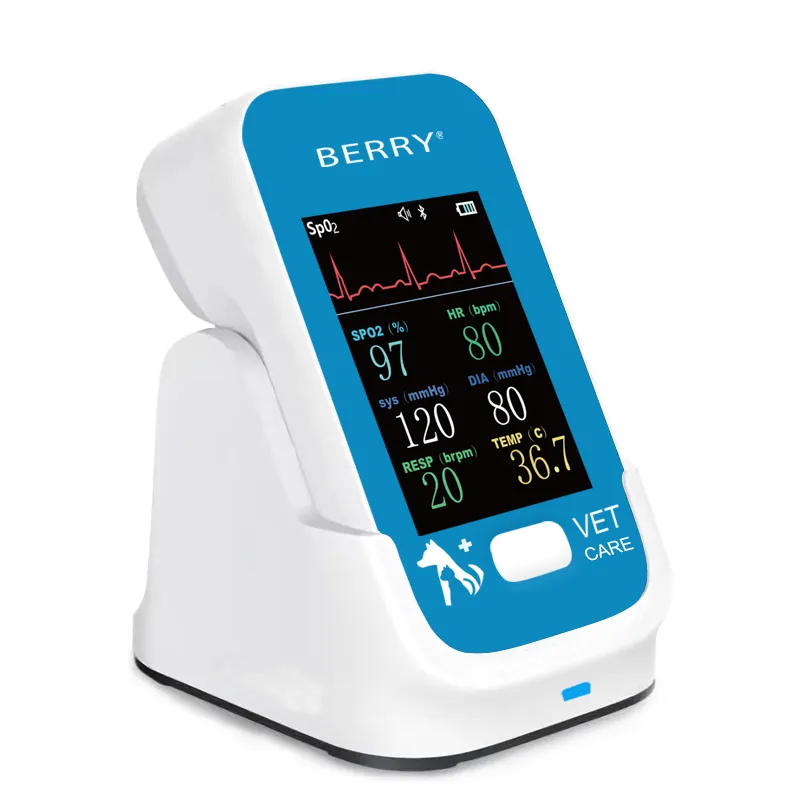 BERRY AM6200 Monitor de ritmo cardíaco para mascotas Monitores para bebés y mascotas Monitor de presión arterial para gatos y perros