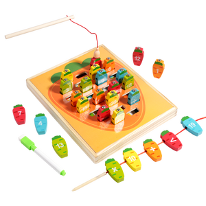 Juguete Educativo <span class=keywords><strong>de</strong></span> Madera Multifuncional 9 en 1 con Doble Cara, Juego <span class=keywords><strong>de</strong></span> Zanahorias, Caja <span class=keywords><strong>de</strong></span> Juegos para la Educación Temprana <span class=keywords><strong>de</strong></span> los Niños, Pesca, Emparejamiento y <span class=keywords><strong>Dibujo</strong></span> - Product Image 5