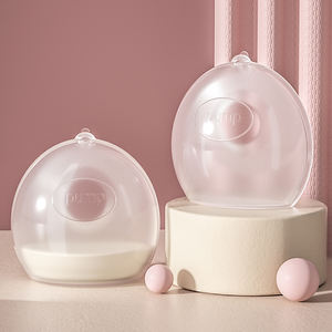 新発売 ママ向け商品 手動母乳保存器＆コレクター シリカゲルブラ 授乳用 シリコン製 - Product Image 2