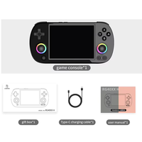 Console de jeu portable ANBERNIC RG40XX H avec anneau lumineux RVB coloré, écran de 4,0 pouces, lecteur vidéo, prend en charge 256 Go