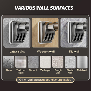 Aroddy thiết kế hiện đại 43.3 -74.8inch mở rộng mái bán buôn plafond mở rộng căng thẳng sang trọng Curtain Rod Set - Product Image 5