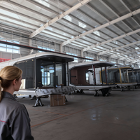 Maison préfabriquée modulaire en acier à structure préfabriquée, villa moderne à 3 chambres à coucher, à deux étages, à installation rapide et à faible coût, XULV