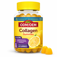 Gummies de Collagène Vitamine C Zinc Saveur Citron Complément Alimentaire Nutrition Quotidienne Adulte OEM ODM Fournisseur en Gros Marque Privée