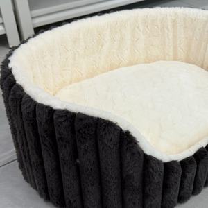 เตียงสัตว์เลี้ยงสุดหรูสั่งทำได้ทุกฤดู ลายทาง ผ้าพลัฌนุ่มพิเศษ สำหรับแมวและสุนัข ขายส่ง - Product Image 5