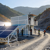 Maison conteneur pliable pour économiser de l'espace, idéale pour les bureaux, les hôtels, design moderne, chargement/transport facile, respectueuse de l'environnement